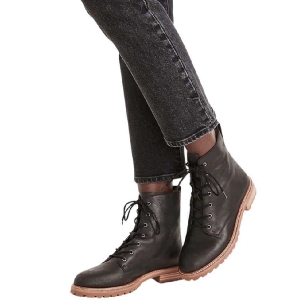 New! Madewell The Clair Lace-Up Combat Boots